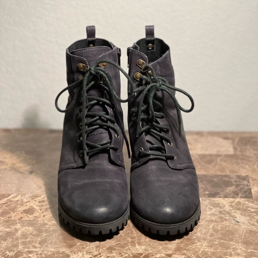Leather boots
